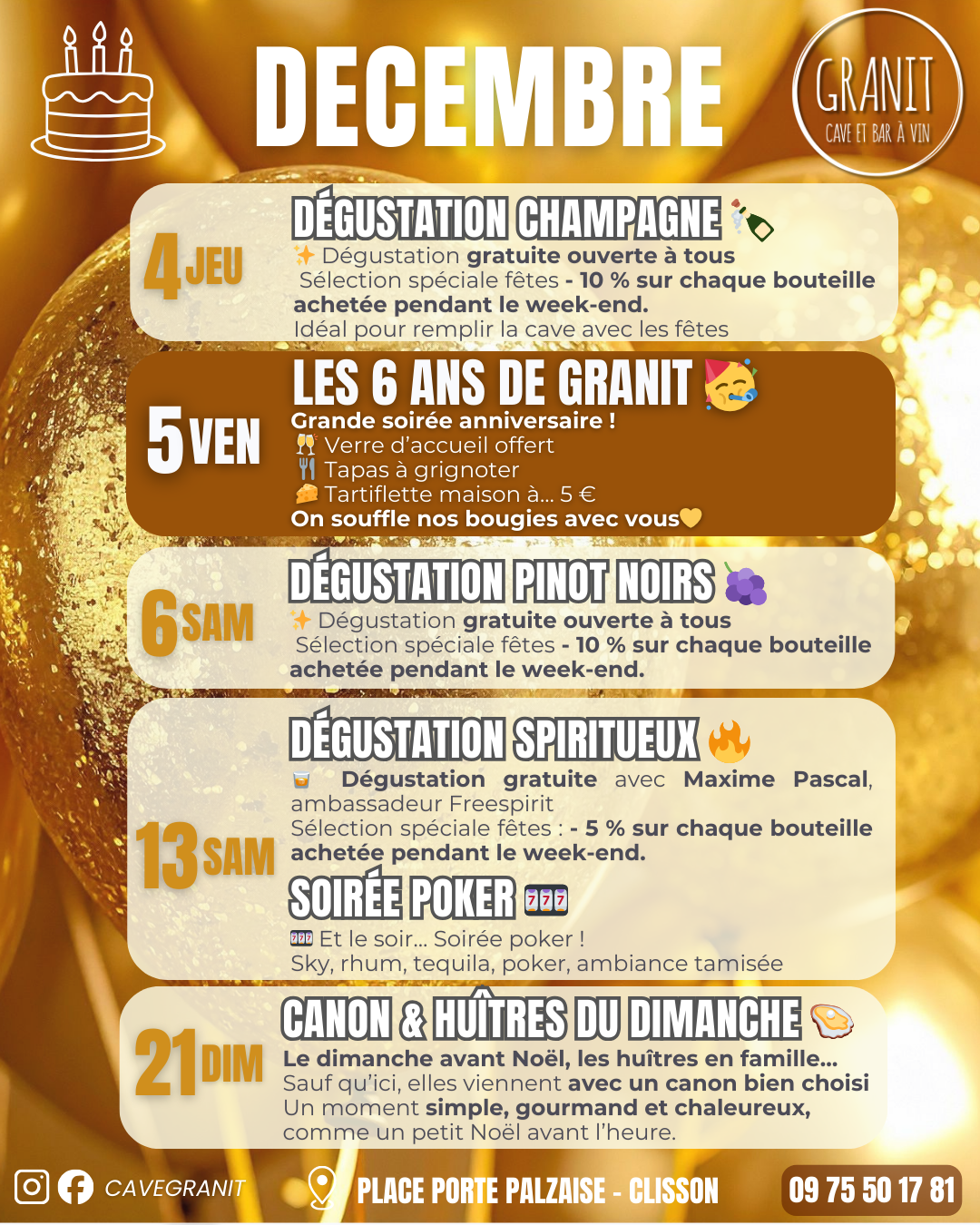 Les évènements de décembre 2025