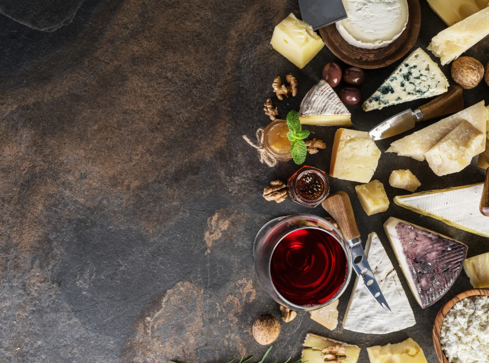 Les fromages et vins