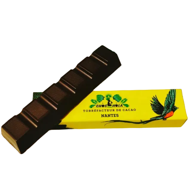 Barre BIO Chocolat Cœur Caramel Éclats Noix de Cajou
