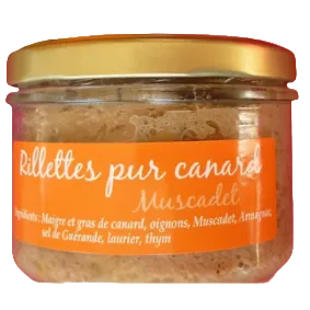Rillettes pur canard au Muscadet, 100g