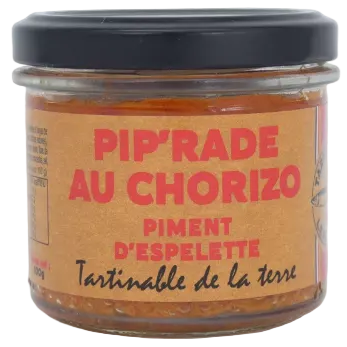 Pip'rade au Chorizo et Piment d'Espelette en Rillette